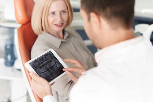 A doctor consulting with a patient